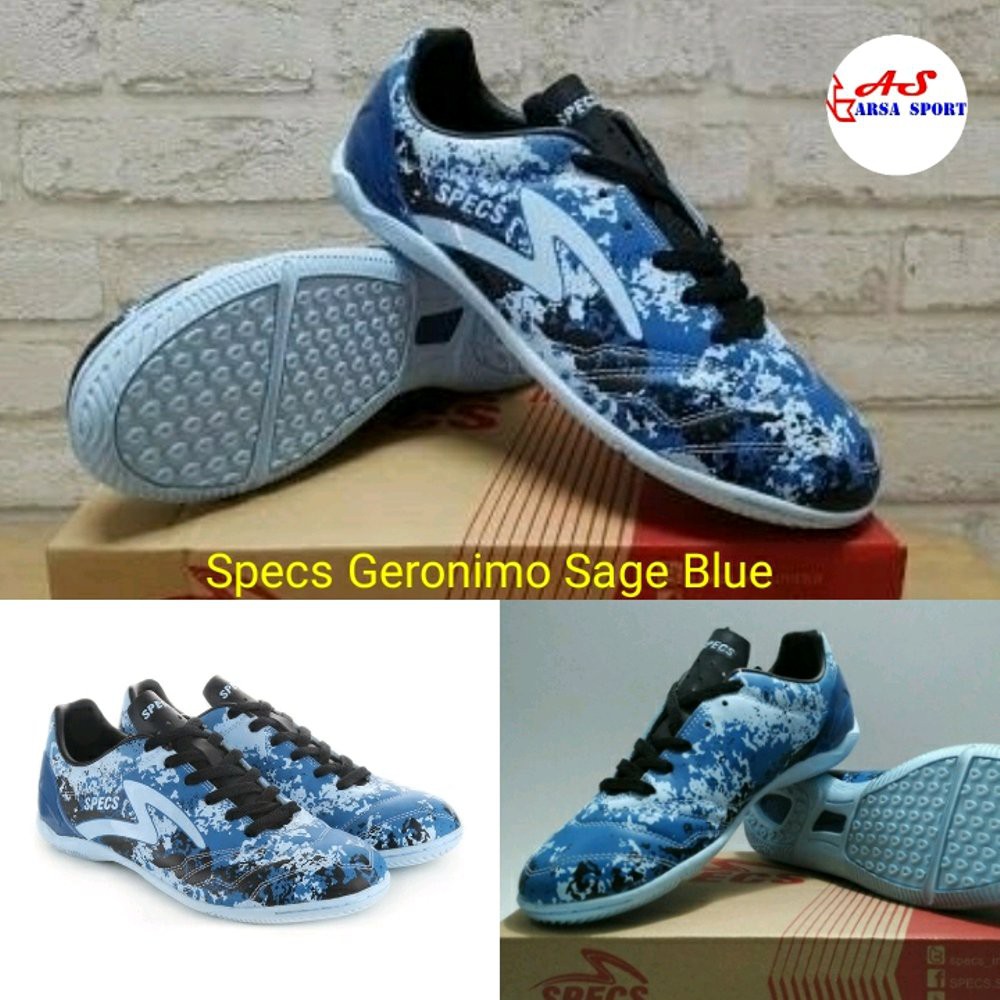 Sepatu Futsal Specs Geronimo Sage Blue Futsall