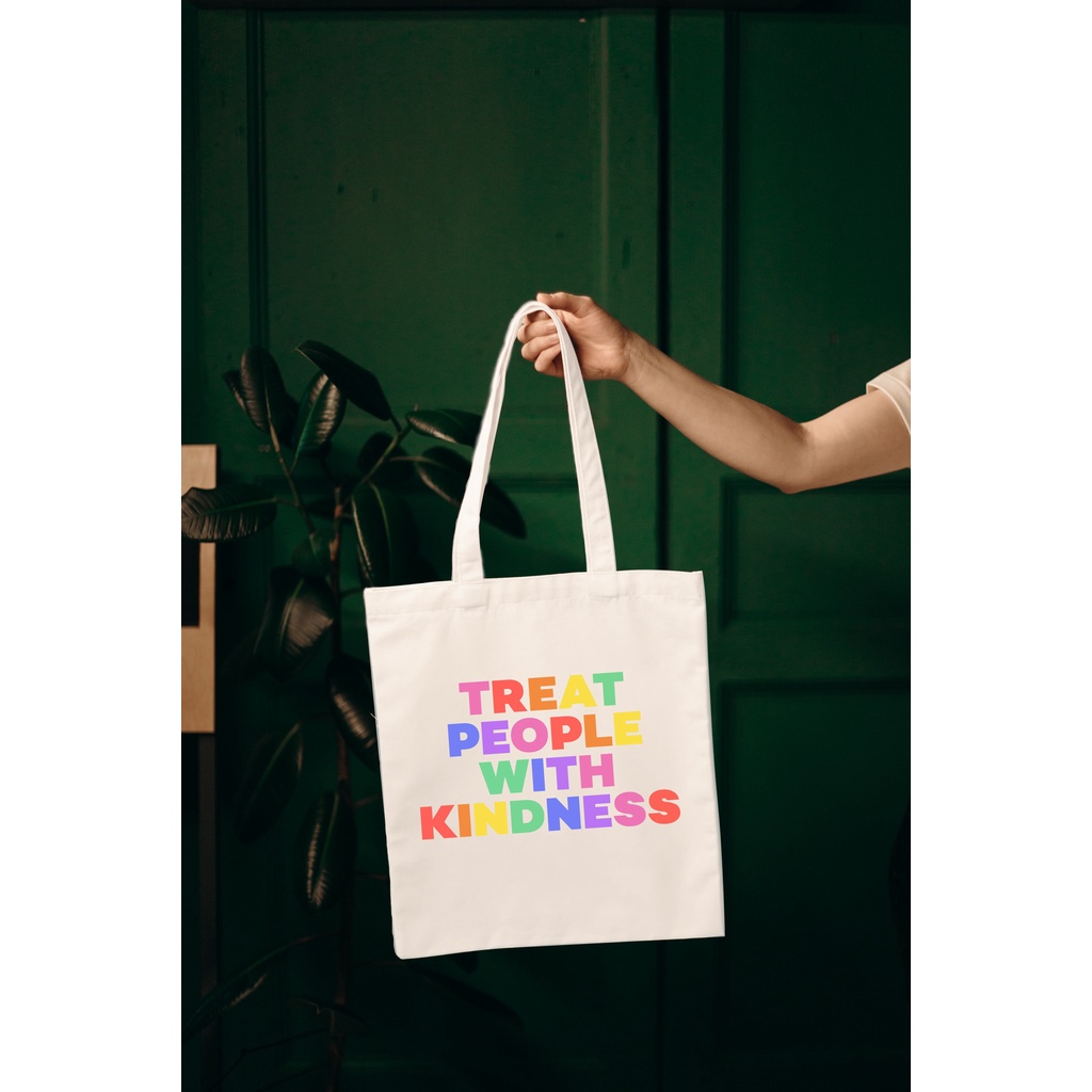 Harry Styles Treat People With Kindness Tote Bag - Harry Styles Merch Totebag