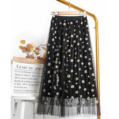 ROK MIDI / MIDI SKIRT KOREA Rok FLARE SKIRT WANITA PAKAIAN DRESS SHIRT - Hitam