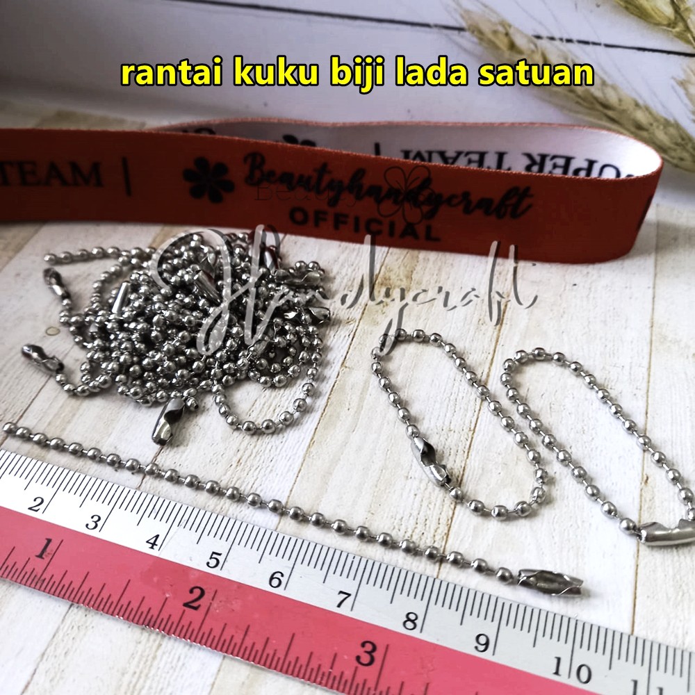 gantungan kunci rantai biji lada satuan