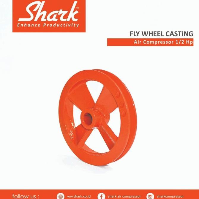 Puli Kepala Kompresor Angin Shark 1/2Pk/Hp