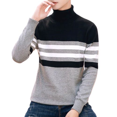 Sweater Rajut Pria / Sweater Rajut Turleneck Crosline