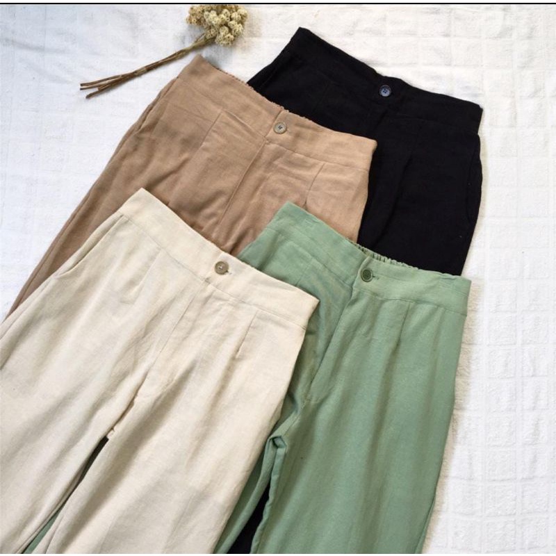 CELANA PANJANG KULOT WANITA HIGHTWAIST APE.STORE