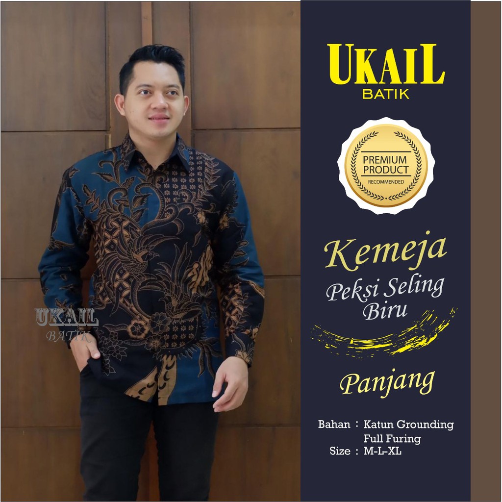 PEKSI SELING BIRU UKAIL KEMEJA BATIK SOLO PRIA LENGAN PANJANG LAPIS FURING ATASAN BATIK PREMIUM MODERN KATUN HALUS  DWI SUKMO PEKSI IJO NOGO EMAS ABDHI VIOLET ABDI JAYA PRASTOWO MERAH PRASTOWO PINK MEGO TRUNTUM MEGO TOSCA BROTOJOYO WIRADANU KEMBANG BAMBU