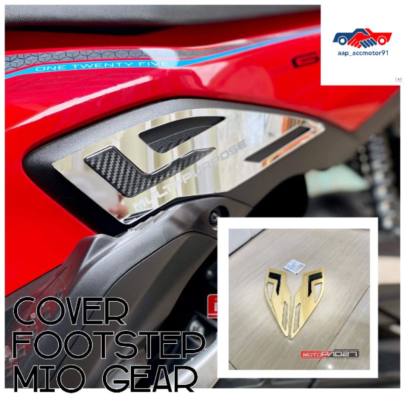 cover footstep akrilik MIO GEAR premium kanan dan kiri