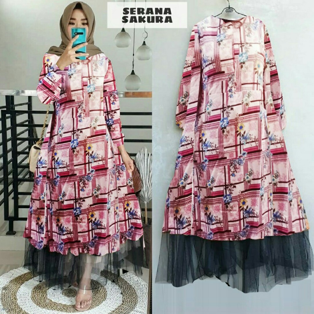 LONGTUNIK SERANA SAKURA 4Warna