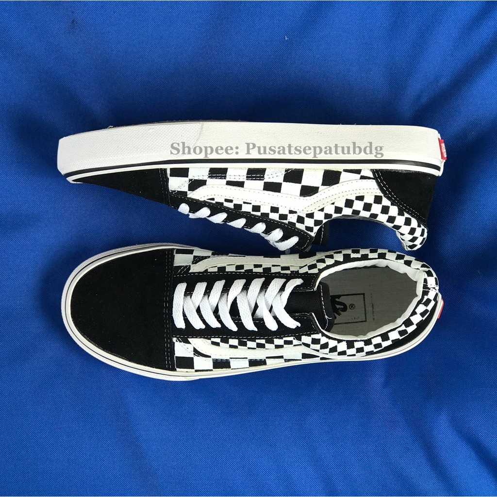 VANS OLDSKOOL CHECKERBOARD MIX BLACK WHITE