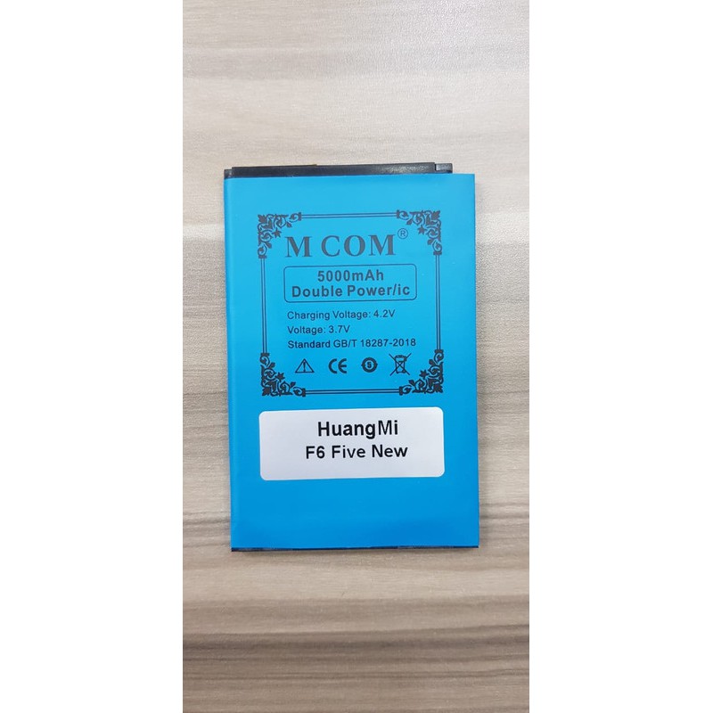 Battery Batre Baterai Double Power Mcom Huang Mi HuangMi F6 Five New Fingerprint 4G Lte