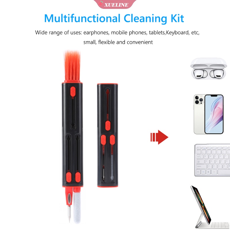 Set Pen Pembersih + Sikat + Kotak Charging Untuk Earphone Tws Bluetooth Huawei / Xiaomi