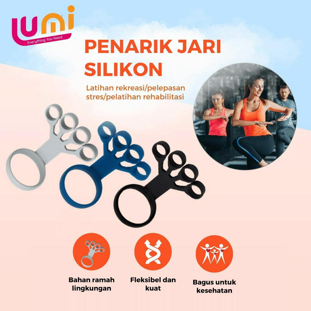 Alat Pelatihan Pergelangan Tangan Silikon Penarik Jari Extender Grip Trainer Olahraga Fitness Finger Tandu Arthritis Hand Gripper Silicone Strengthener Untuk Membentuk Otot Jemari Lengan