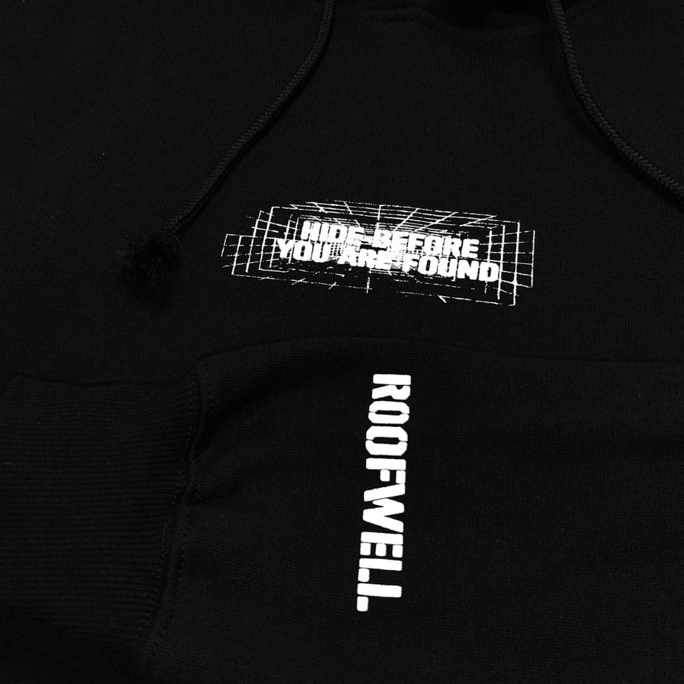 S3dang.disconSwiter Hoodie Hitam Jahitan Overdeck Sablon Raster Bahan Fleece cotton 100% Roofwell |K