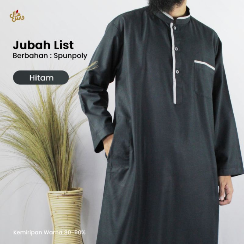 Jubah Gamis Pria Dewasa Lengan Panjang Model List Terlaris