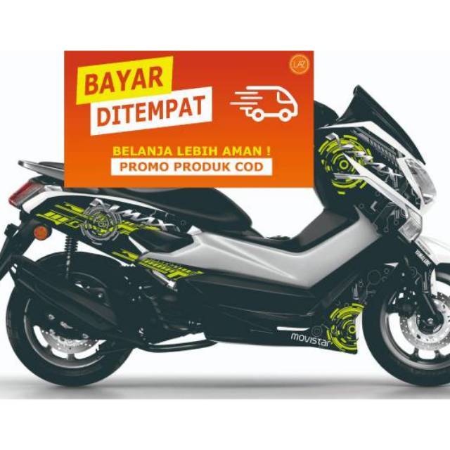  Stiker  Yamaha Nmax Variasi  Motor  decal motor  semi full 