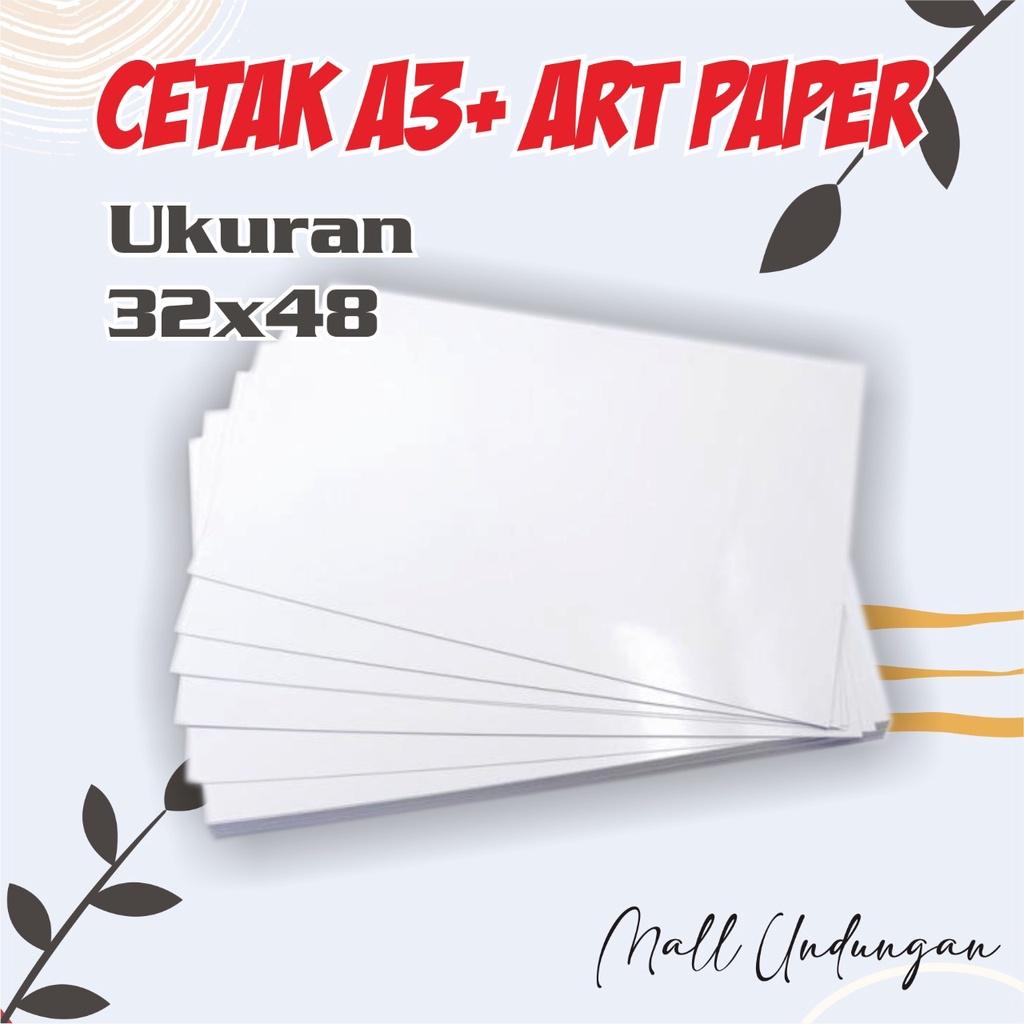 

CETAK PRINT A+ KERTAS AP - ART PAPER CARTON - ARTPAPER 120 150 210 260 GSM