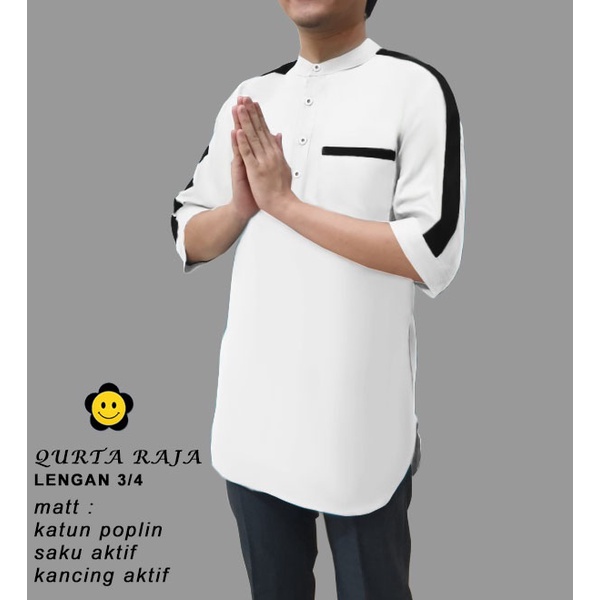 CTN BAJU MUSLIM KOKO QURTA lengan 3 PER 4 BEST SELLER