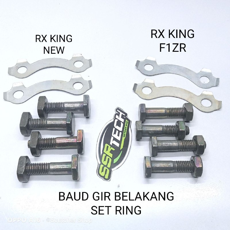 Baud Baut Gir Gear Belakang Rx King Rxk Rxking New F1zr F1 Force One Set Ring