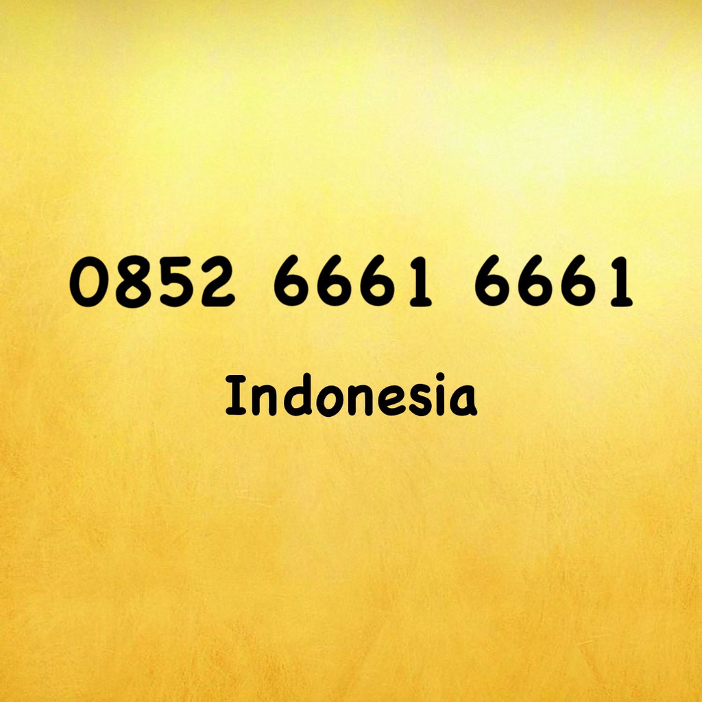 Nomor Cantik Kartu AS Double ABCD - 61 - 1961 - 1966 - 0852 6661 6661