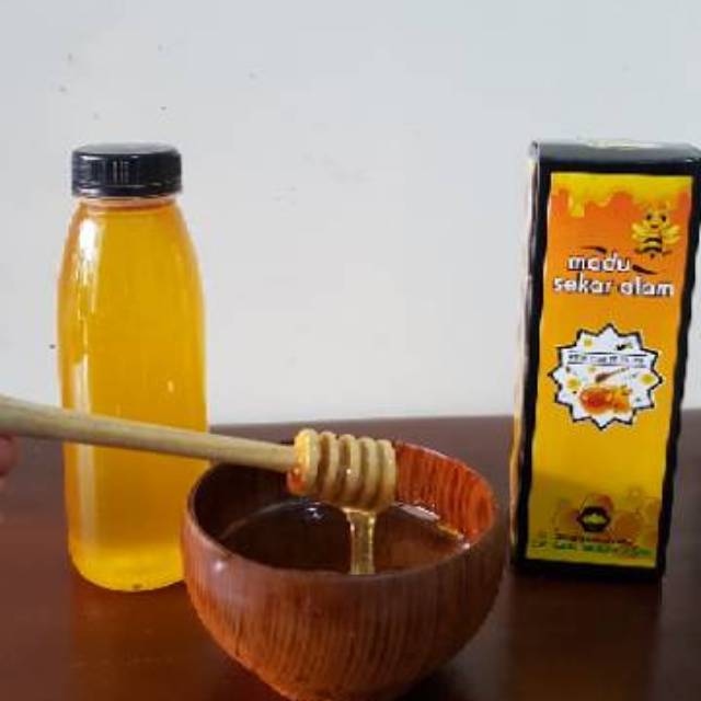 Madu peras murni botol 500 gram ( Raw Honey ) free dus box