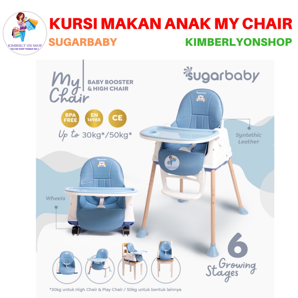 Kursi Makan Bayi Anak My Chair Baby Booster &amp; High Chair Sugarbaby