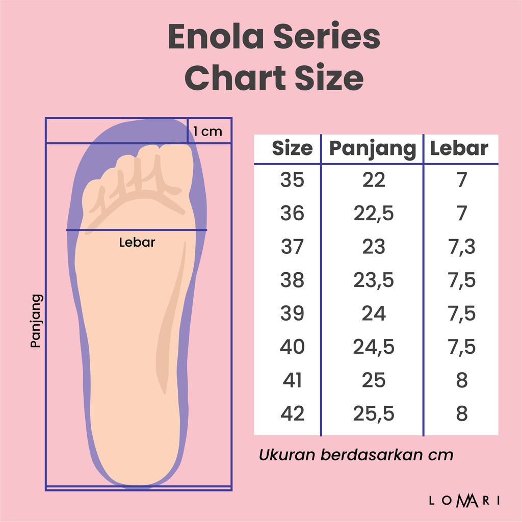 ENOLA SERIES LOMARI - Sepatu Heels Wanita