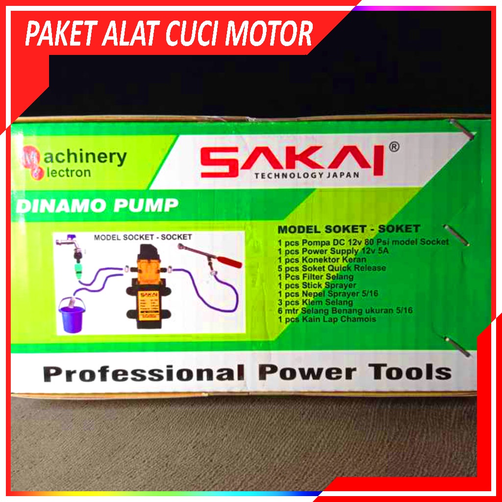 Paket Alat Cuci Motor / Mobil / AC / Doorsmeer / Alat Cuci Motor Mobil / Mesin Pompa Steam Motor