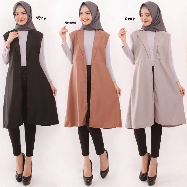 Promo cardy murah OLIS VEST rompi wanita ( 3 varian warna )