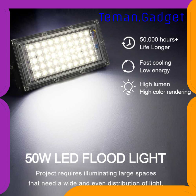 TG-DG314 PARKSON LAMPU SOROT FLOOD LIGHT 4500 LUMENS 50W COOL WHITE - A8