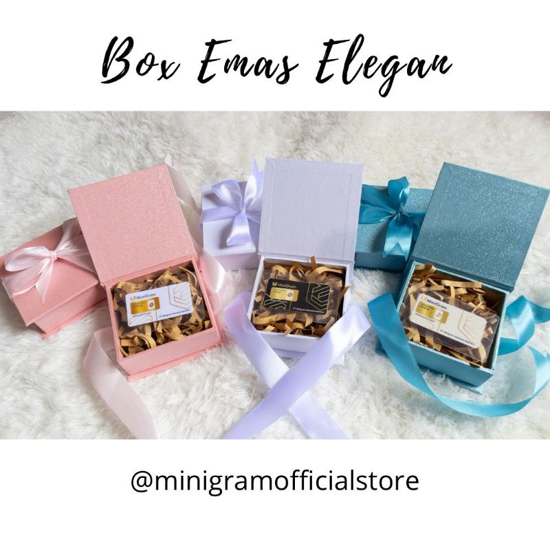 Gift Series Minigram + Kotak Elegan/Kado Emas/Merchandise Emas/ Box Logam Mulia/Souvernir-4