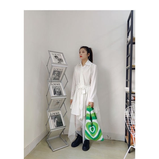 TAS WANITA 3139 - BUFFOLLOW Vacay Tote Bag Motif Love - Tas Belanja Tas Bangkok Thailand  Bufollow Bag - E1