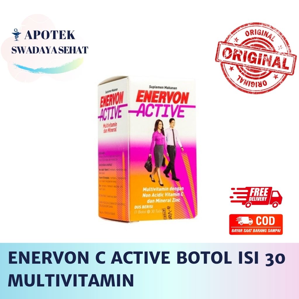 ENERVON ACTIVE Vitamin C Botol isi 30 Tablet