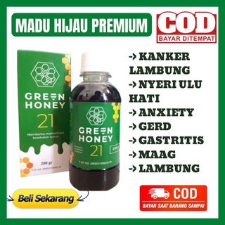 MADU HIJAU GREEN HONEY 21 - Madu Asam Lambung Maag Kronis Gerd Mual Kembung Magh Obat Lambung ORI