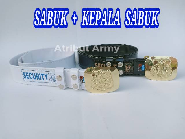 SABUK &amp; BANGKOL IKAT PINGGANG SECURITY SATPAM POLOS