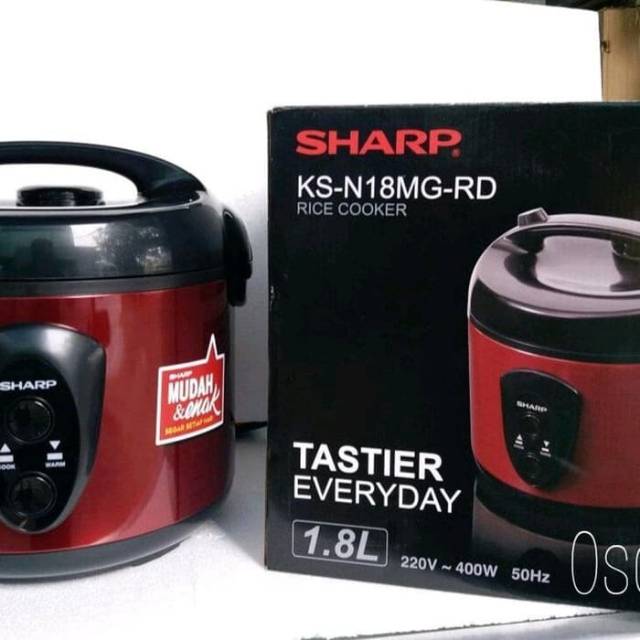 SHARP Rice Cooker 3in1 Merah 1.8Liter KSN18MGRD