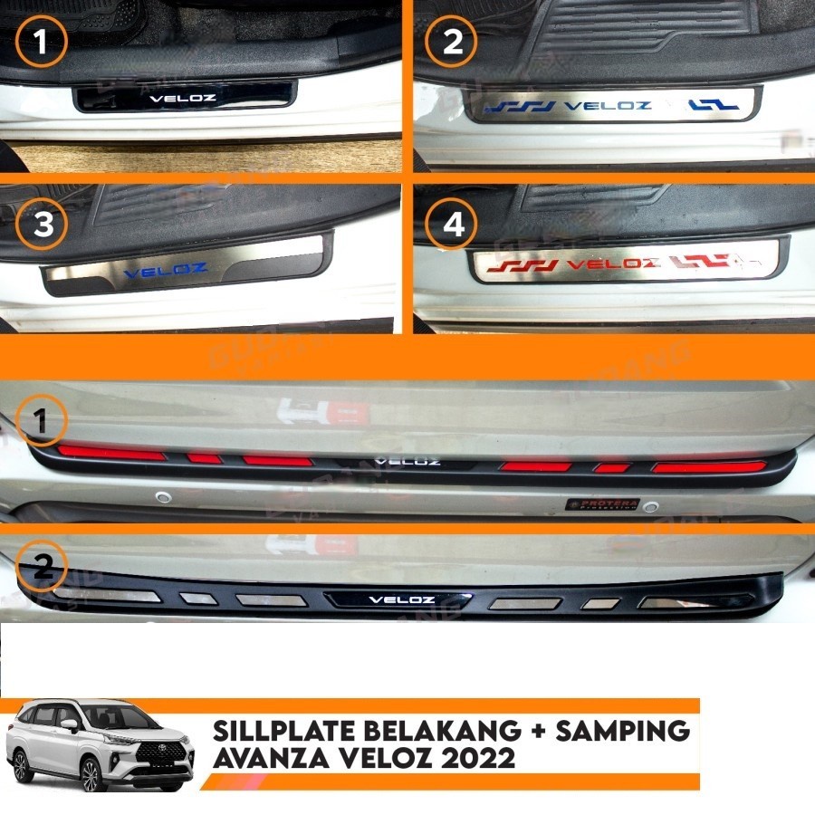 Sillplate Belakang dan Sillplate Samping All New Avanza Veloz 2022