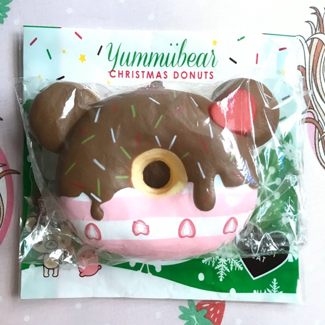 yummiibear christmas donut squishy