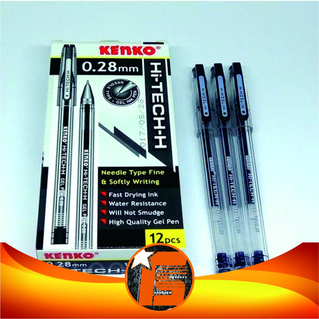 

HI TECH KENKO 0.28 MM | PULPEN MAKNANI MURAH | HITAM BIRU