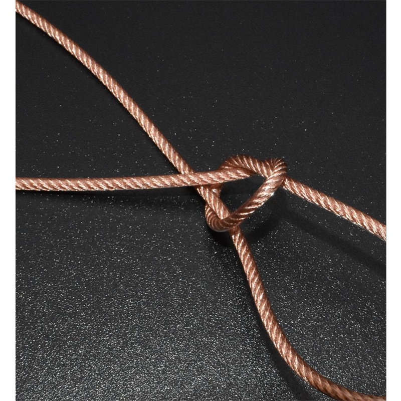 1 meter soft Litz wire OD 1.8mm Single strand 140 cores Single crystal copper Litz cable earphone upgrade cable