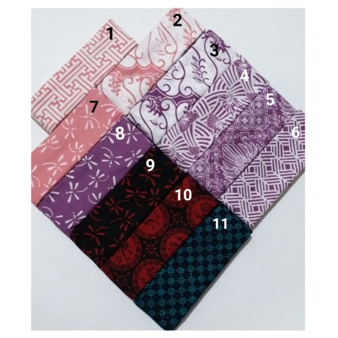 Kain batik cap garutan batik cap grade A katun serian warna merah hijau biru coklat kopi pink salem 