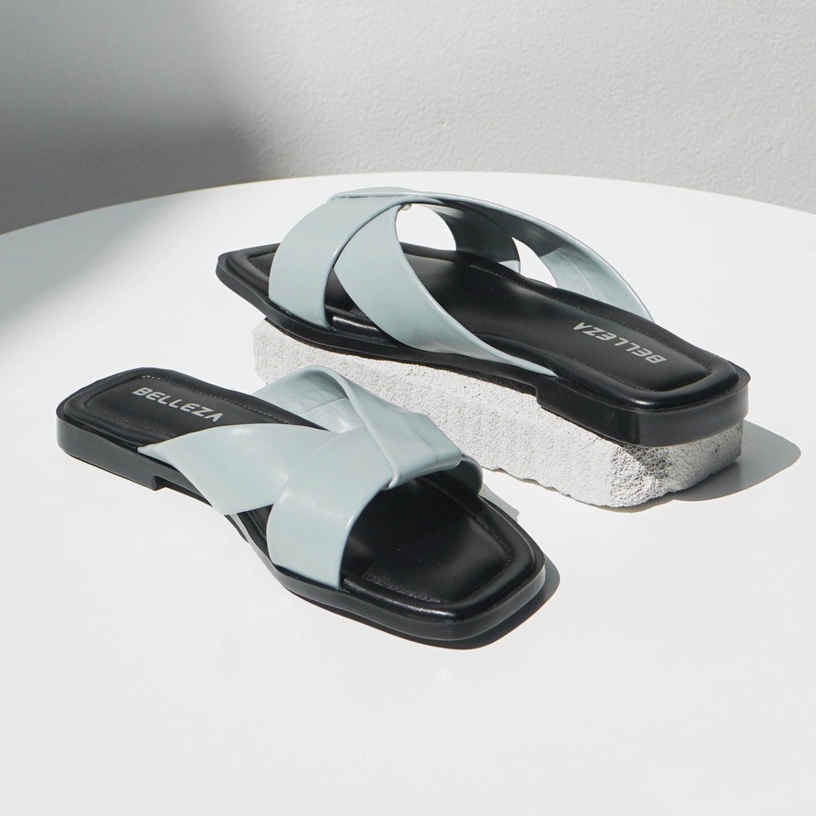 Sandal Flat / Teplek Wanita Belleza Livia Biru / Powder Blue