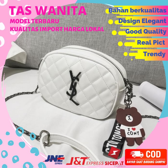 TAS SELEMPANG WANITA GG1383 GQ2602 TAS WANITA IMPORT MURAH NB246