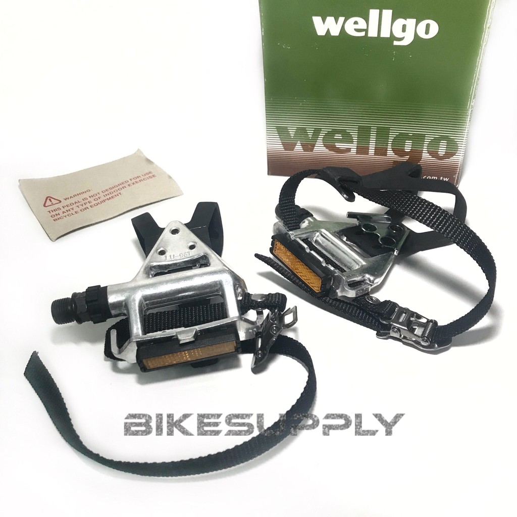 wellgo pedals with toe clips