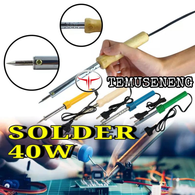 Solder Listrik 40 Watt Soldering 40 W Alat Patri Timah Tenol