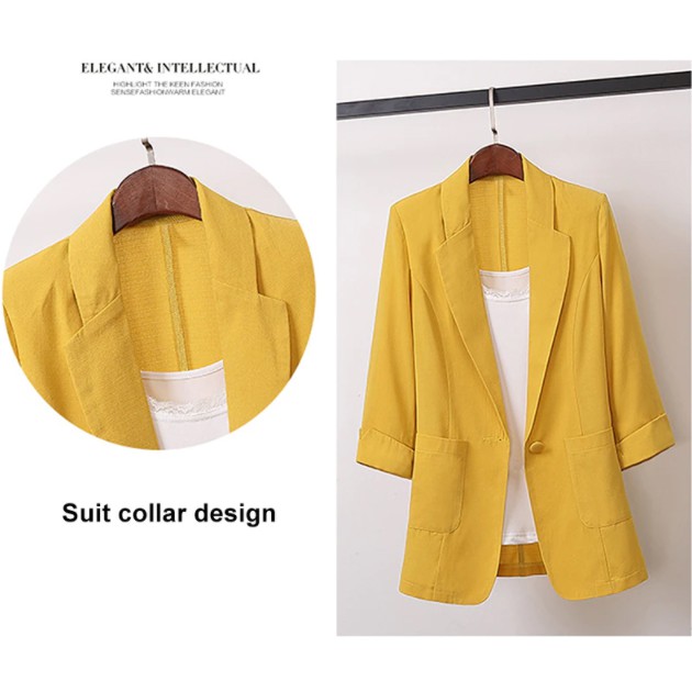 Outer Blazer Basic Atasan Kerja Wanita DE