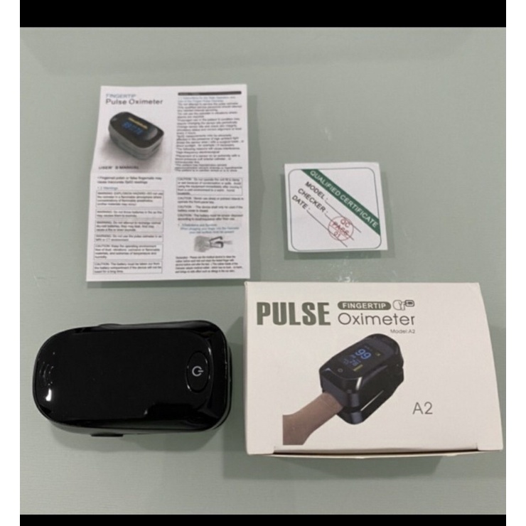 OXIMETER KADAR OKSIGEN JANTUNG-OXIMETER PULSE FINGERTRIP A2 SATURASI-BENUA DUNIA