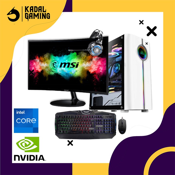 PC GAMING INTEL CORE I3 10105F VGA NVIDIA GTX 1050 TI 4GB KOMPUTER CPU