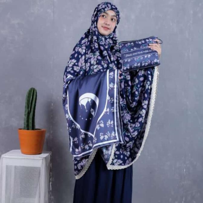 Ori&Terjamin Mukena Traveling Katun Rayon Set Sajadah | Mukena Dewasa