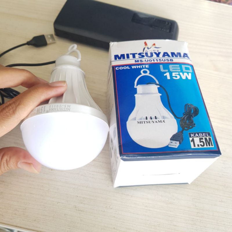 Lampu Emergency 15 watt Lampu Powerbank Bohlam Usb 15 watt Bolam Usb 15 watt