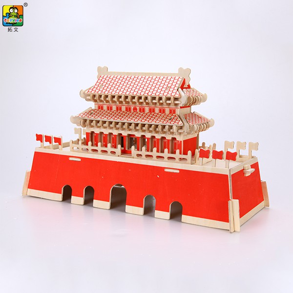 Puzzle Tian An Men - 3D Puzzle simulation Bangunan Terkenal - Pazel