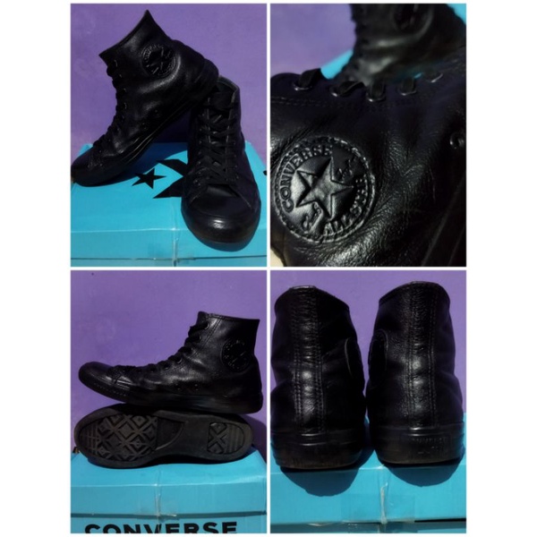 converse CT high Mono Black Leather