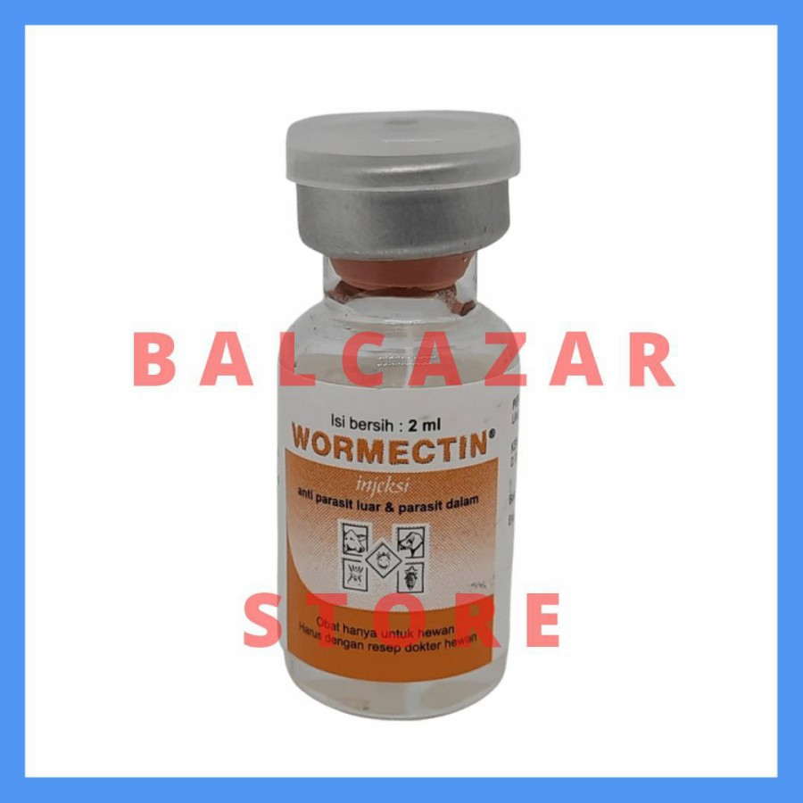 WORMECTIN Obat Scabies Suntik Injeksi Kutu Jamur Kucing Kelinci - 2 ML